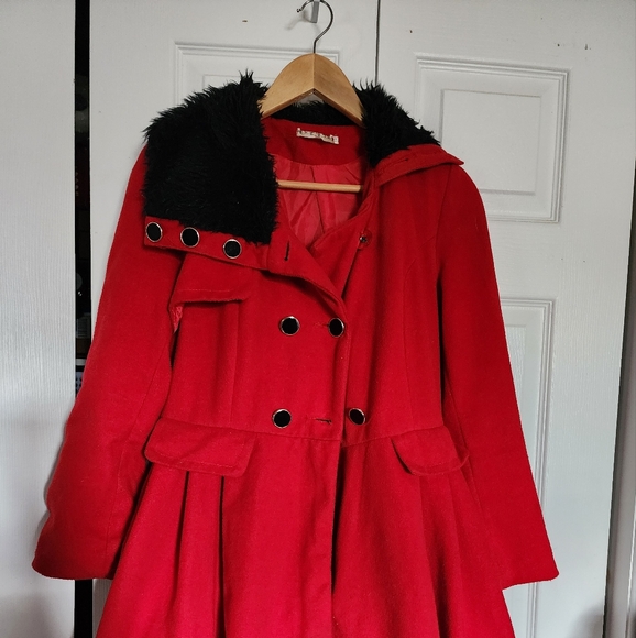 Red Dress jacket with pockets - Picture 2 of 2